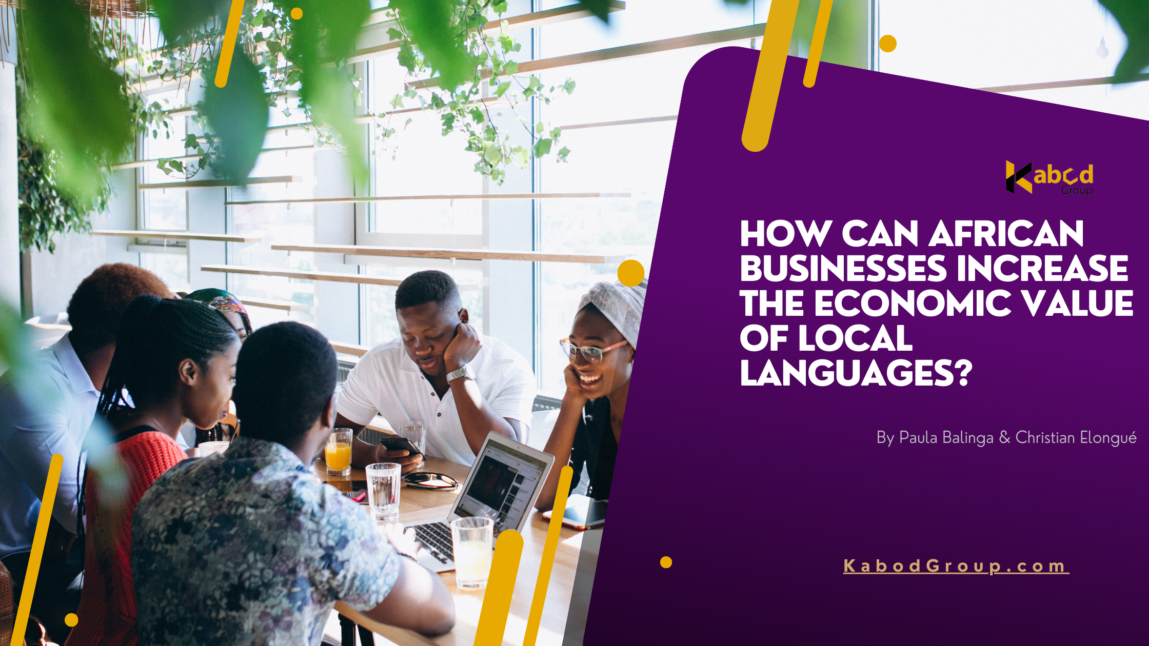 How can African businesses increase the economic value of local languages?