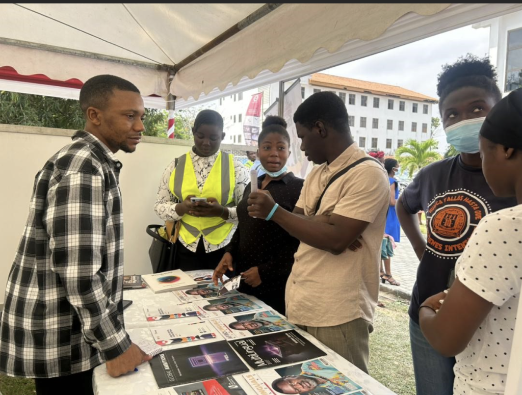KLS booth promoting language jobs in Africa at 2025 DTI Fair