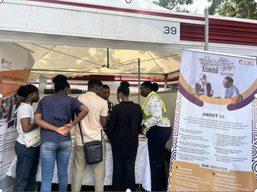 KLS booth promoting language jobs in Africa at 2025 DTI Fair